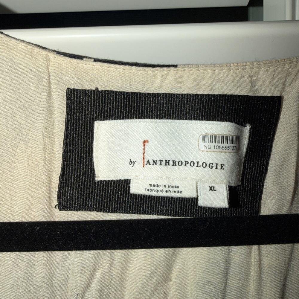 Anthropologie Beige and Black Geometric Maxi Dress - Picture 3 of 10